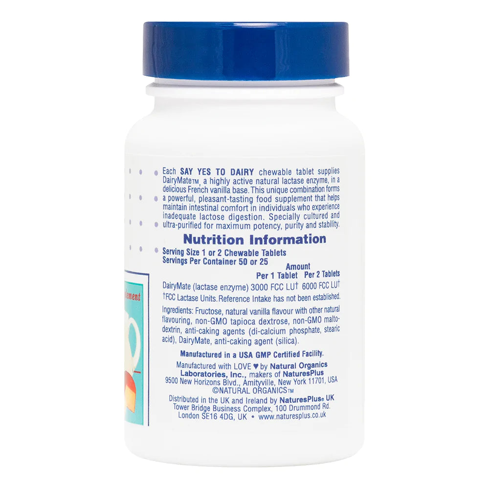 Natures Plus "Say Yes To Dairy" (50 Chewable Tablets)