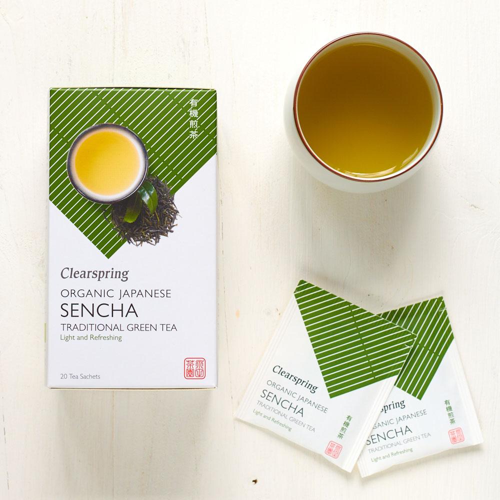 Clearspring Organic Japanese Sencha Traditional Green Tea (20 Sachets)