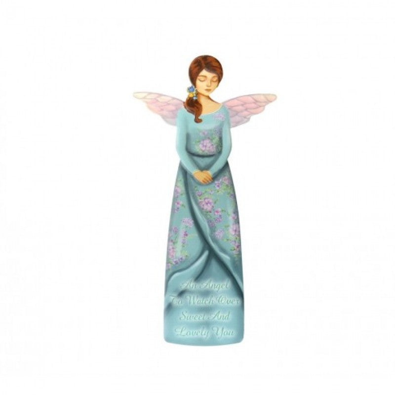 Angel Wings Plaque - Angel To Watch Over Sweet & Lovely You (Green)
