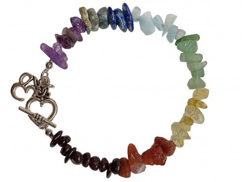 Chakra 53mm Chip Bracelet with OM