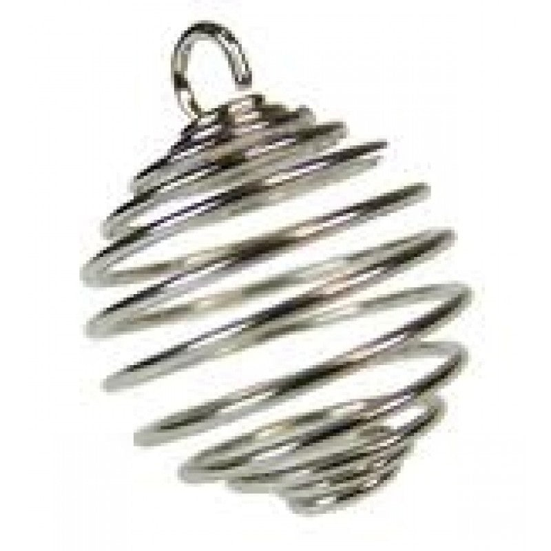 Round Spiral Cage for Crystals & Stones