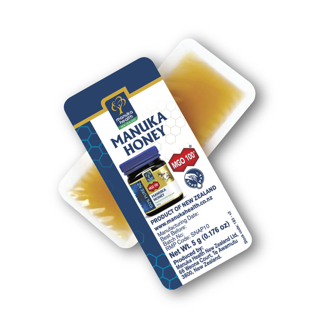 Manuka Health Manuka On The Go MGO 100 Singles (5g)