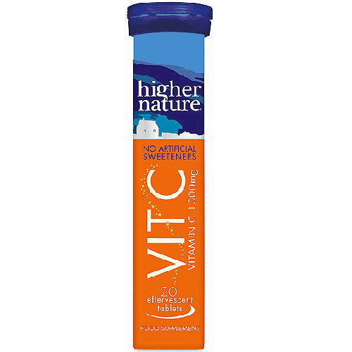 Higher Nature Vitamin C Effervescent Tabs 1000mg (20 Tabs)