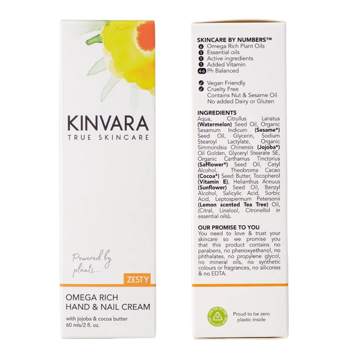 Kinvara Omega Rich Hand & Nail Cream (60ml)