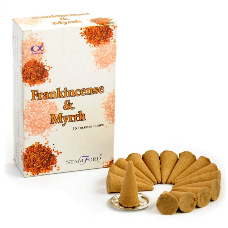 Incense Cones - Frankincense & Myrrh - 15 Cones