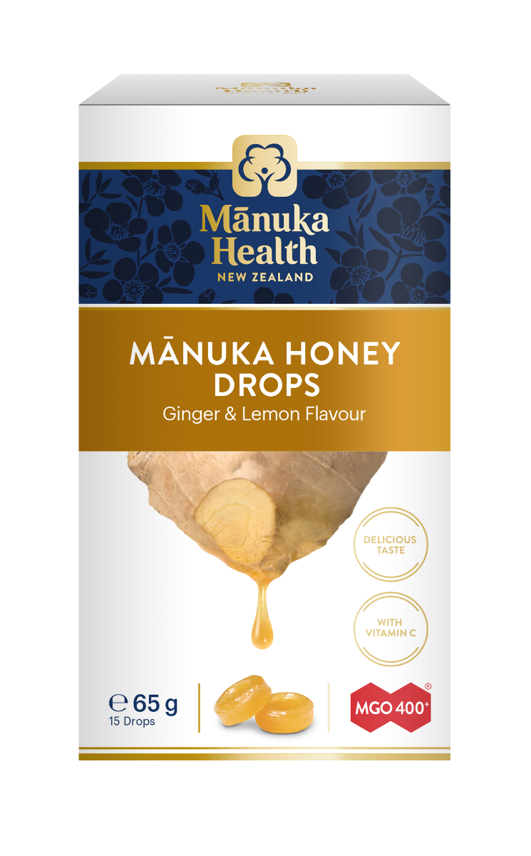 Manuka Health Manuka Honey Ginger & Lemon Drops (15&