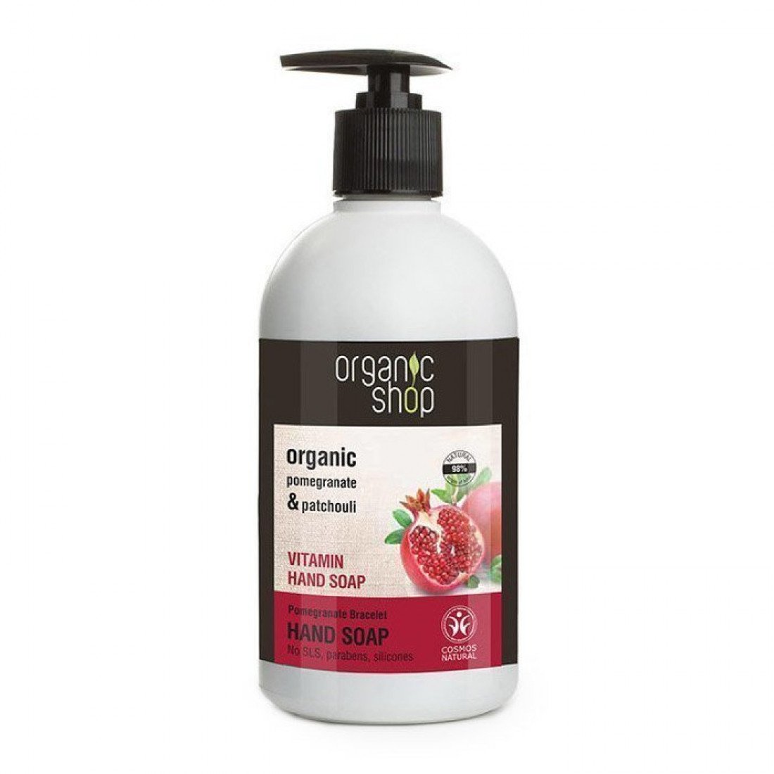 Organic Shop Nourishing Hand Liquid Soap (Pomegranate & Patchouli) 500ml
