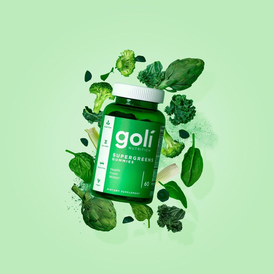 Goli Supergreens Gummies (60&