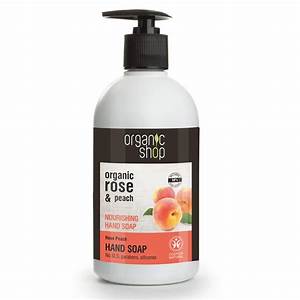 Organic Shop Nourishing Hand Liquid Soap (Rose & Peach) 500ml