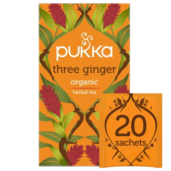 Pukka Tea Organic Three Ginger 40g (20 tea sachets)