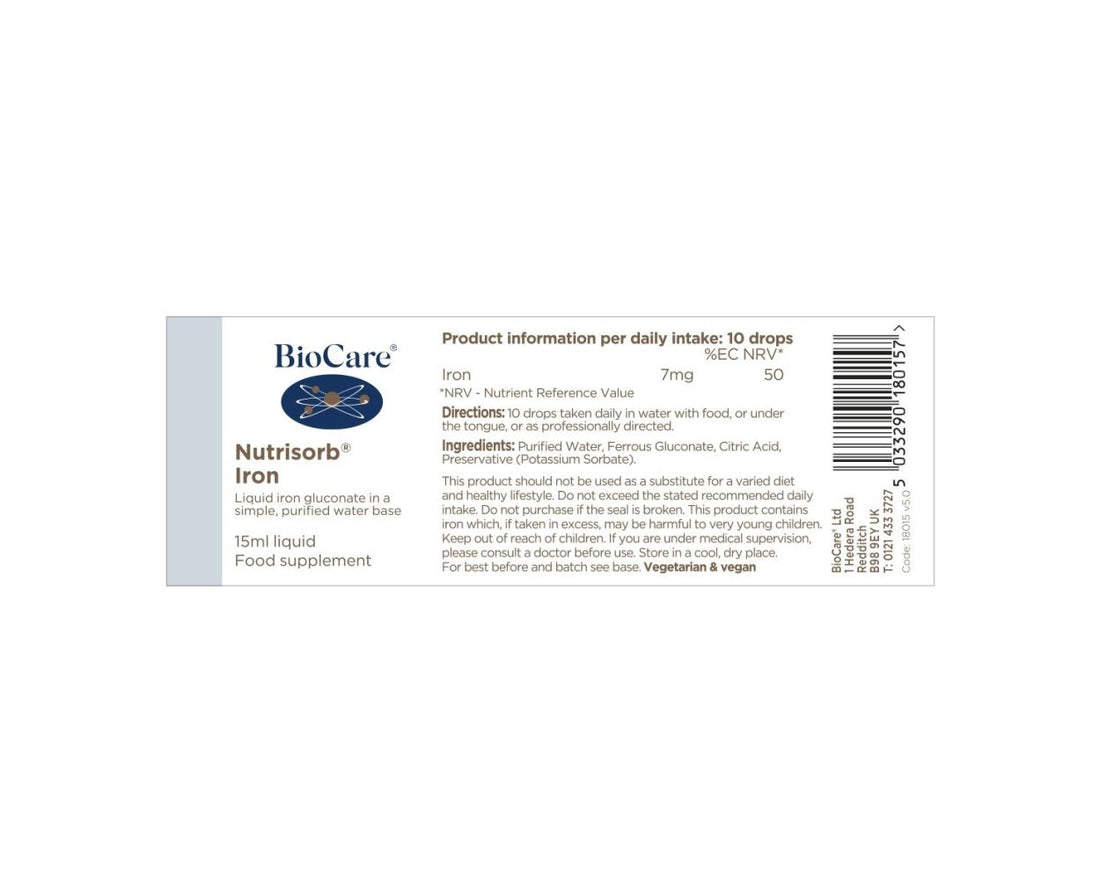 BioCare Nutrisorb Iron (15ml)