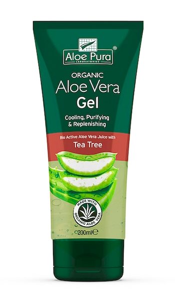 Aloe Pura Aloe Vera Organic Gel w/Tea Tree 200ml