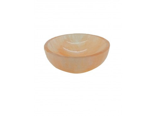 Selenite Bowl 6cm Peach