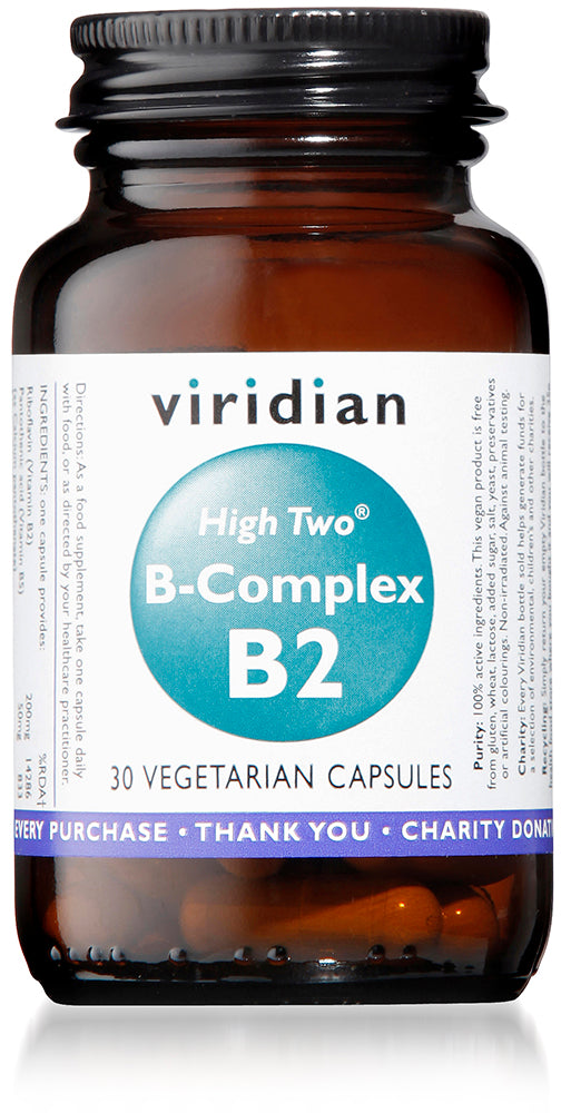 Viridian High Two B2 B-Complex - 30 Veg Caps