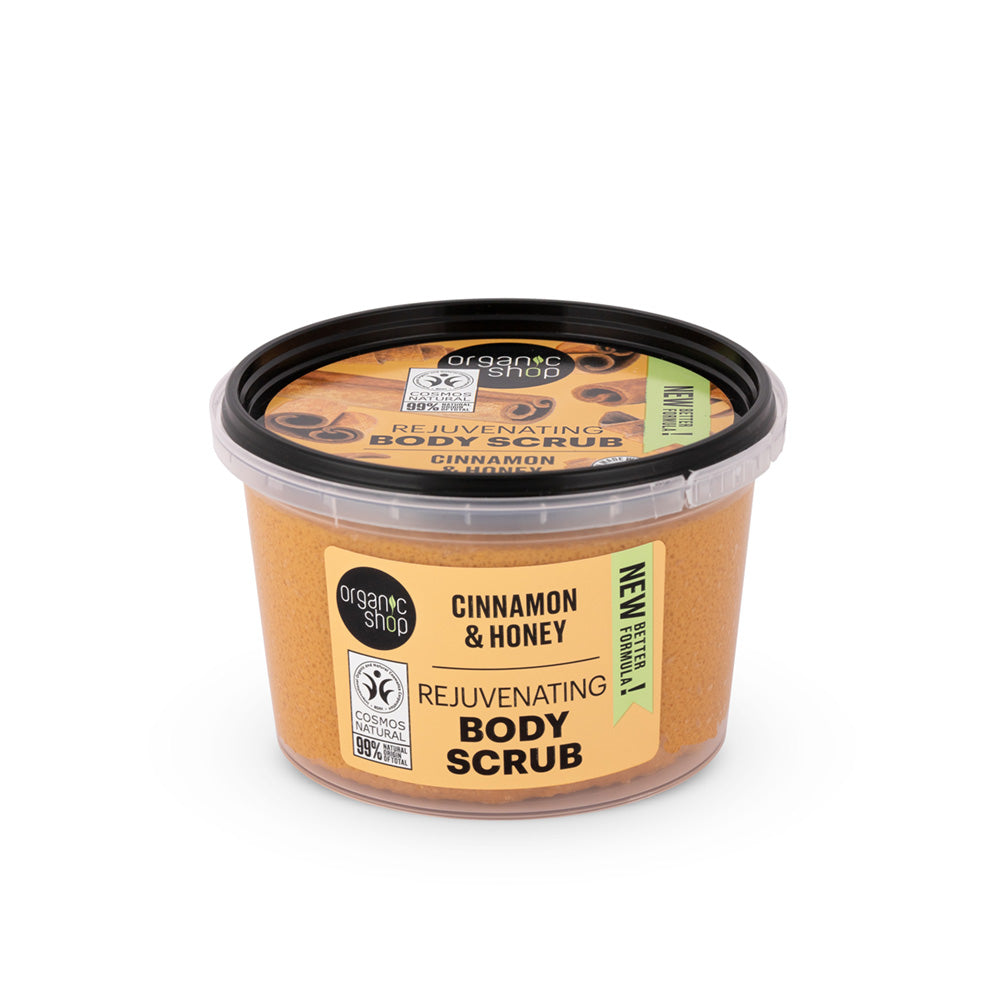 Organic Shop Organic Rejuvenating Body Scrub (Cinnamon & Honey) 250ml