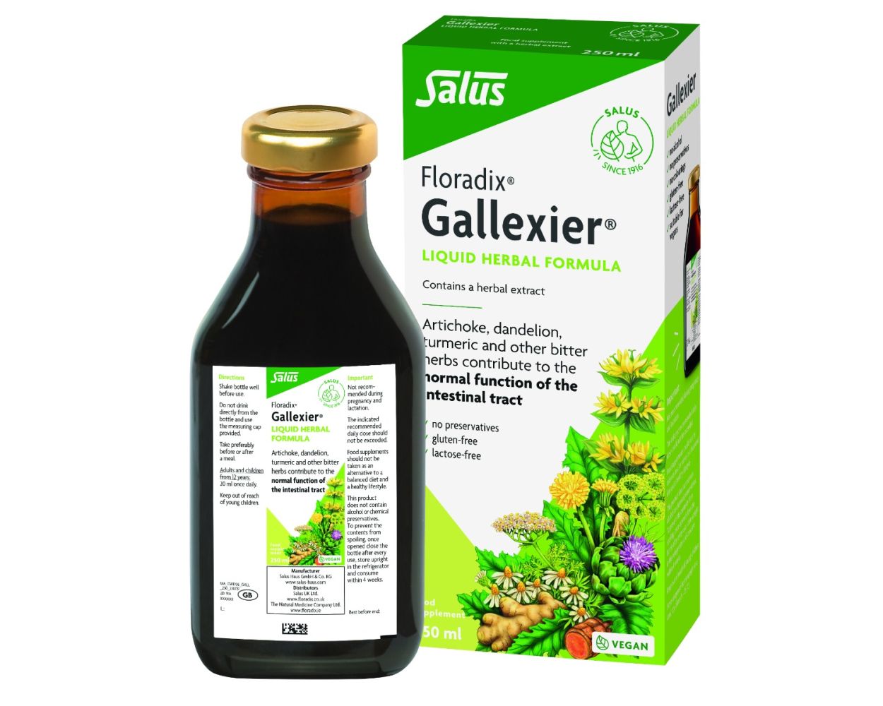 Floradix Gallexier Liquid Herbal Formula - 250ml