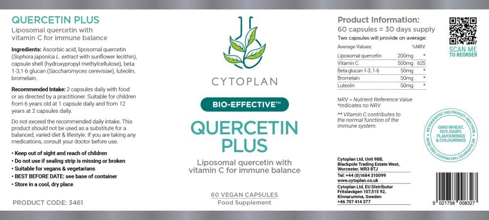 Cytoplan Quercetin Plus (60 Caps)