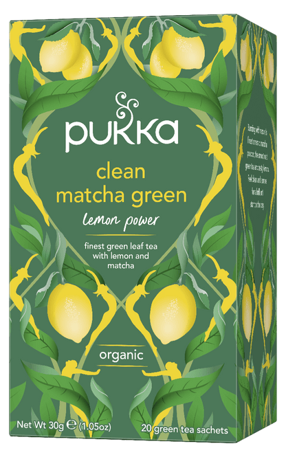 Pukka Tea Organic Clean Matcha Green 40g (20 tea sachets)