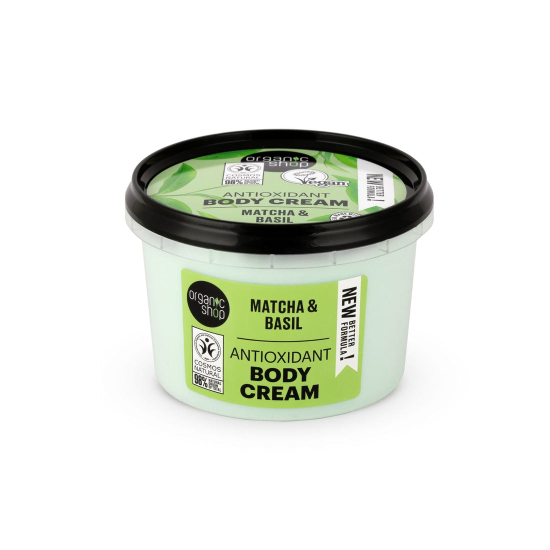 Organic Shop Antioxidant Body Cream (Matcha & Basil) 250ml
