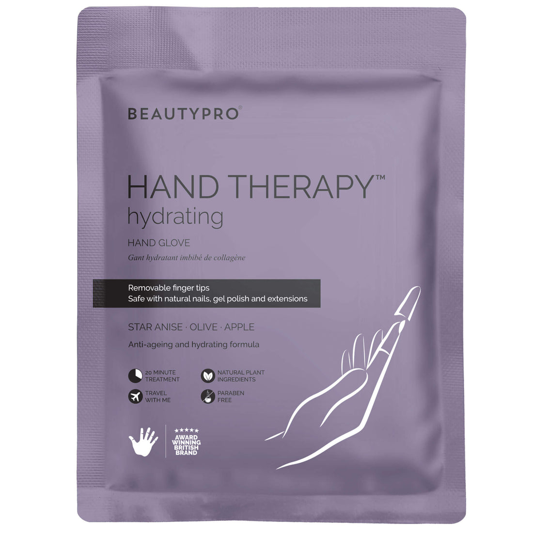 BeautyPro Hand Therapy Gloves - Collagen Infused - Star Anis