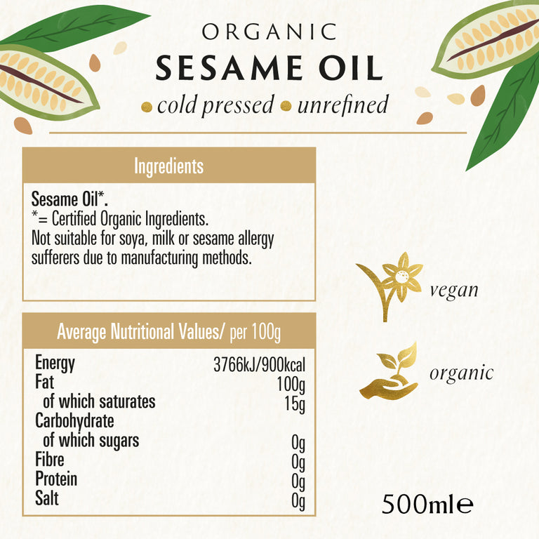 Biona Organic Sesame Seed Oil 500ml