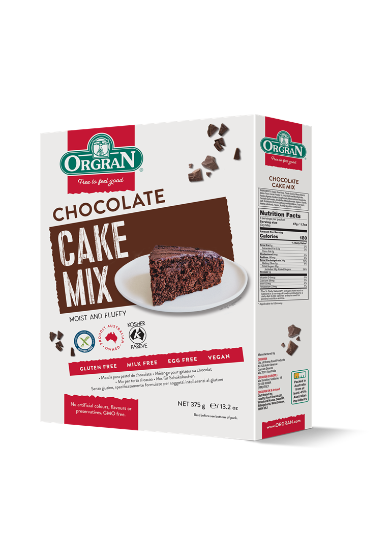 Orgran Chocolate Cake Mix Mix 375g