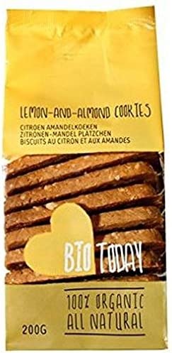 Bio Today Organic Lemon &amp; Almond Cookies 200g