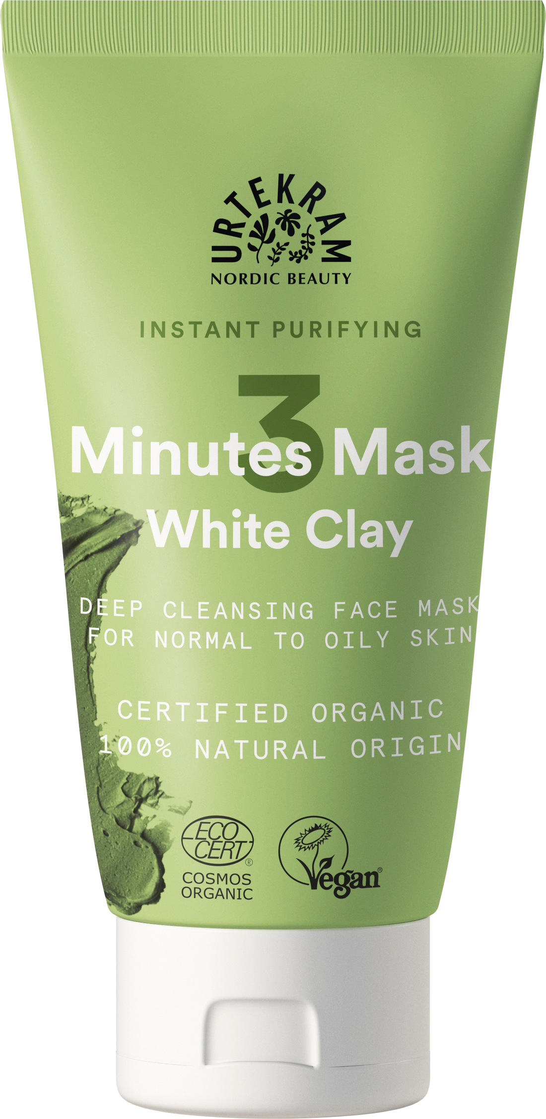 Urtekram White Clay Purifying Face Mask 75ml