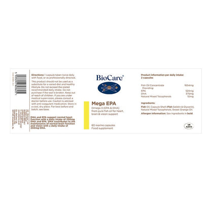 BioCare Mega EPA 60 Capsules