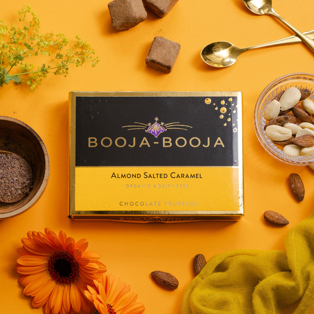 Booja Booja Organic Almond Salted Caramel Vegan Chocolate (92g)