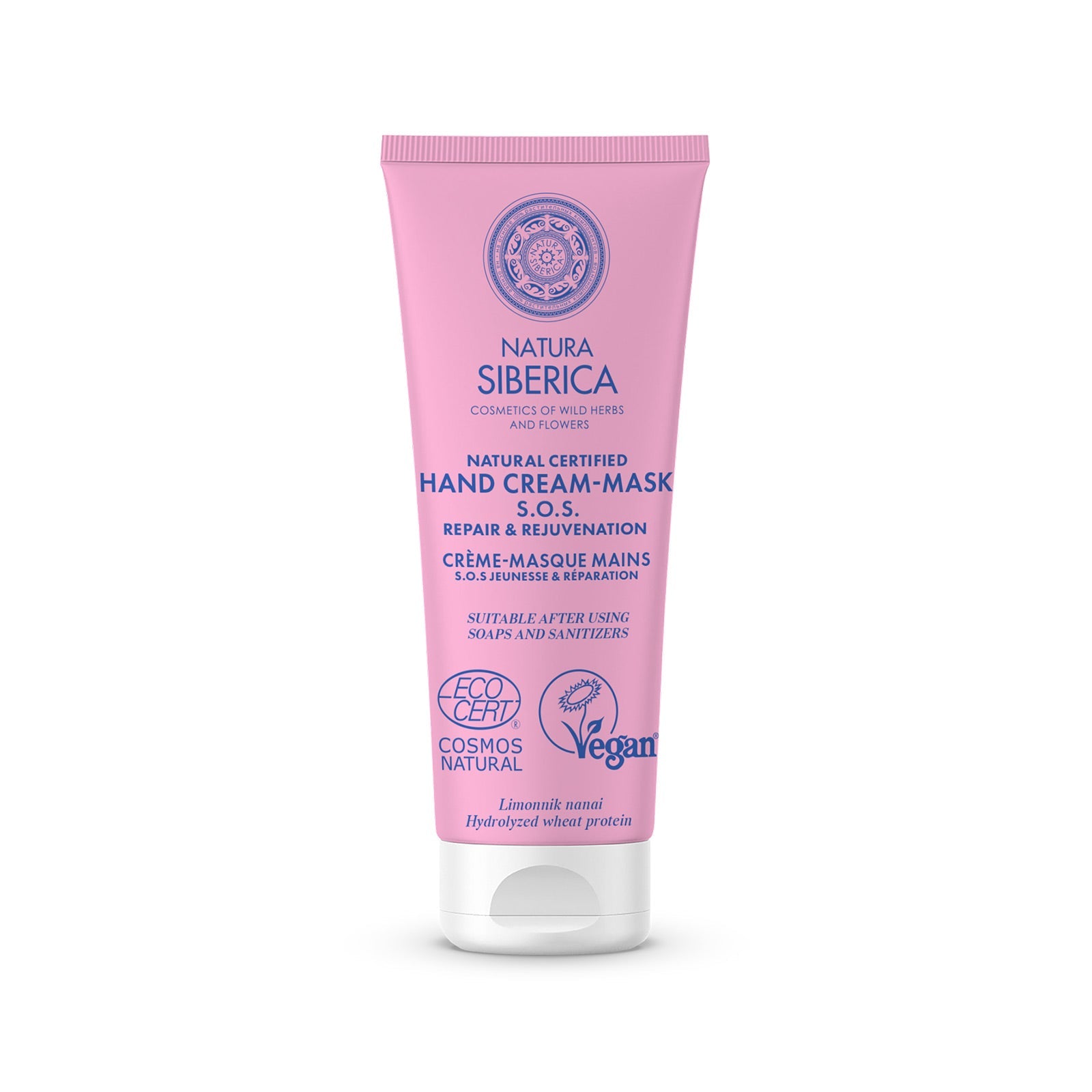 Natura Siberica Organic SOS Repair &amp; Moisturising Hand Cream Mask 75ml