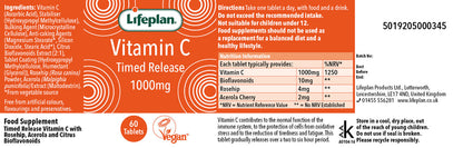 Lifeplan Timed Release Vitamin C 1000mg (60Tbs)
