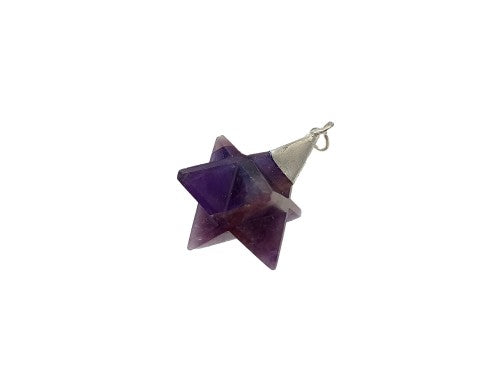 Pendant - Amethyst Merkaba 2cm