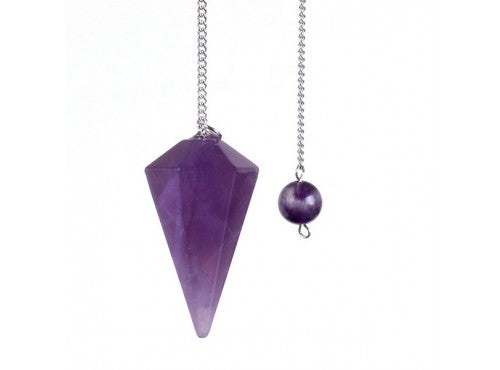 Amethyst Pendulum Faceted