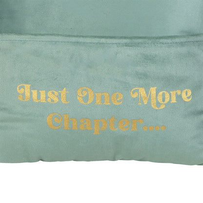 Cushion w/Book Pocket - "Just One More Chapter"