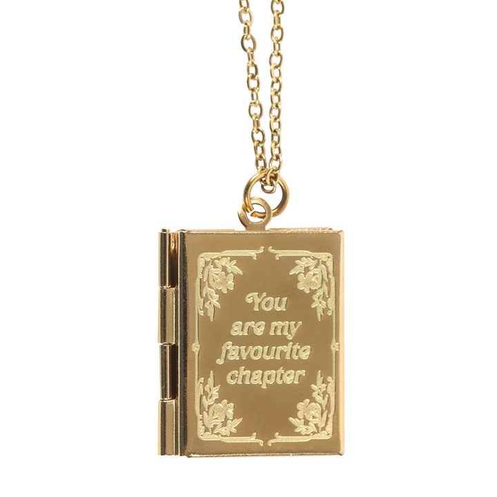 Locket/Necklace - Book Shaped - In a Gift Box