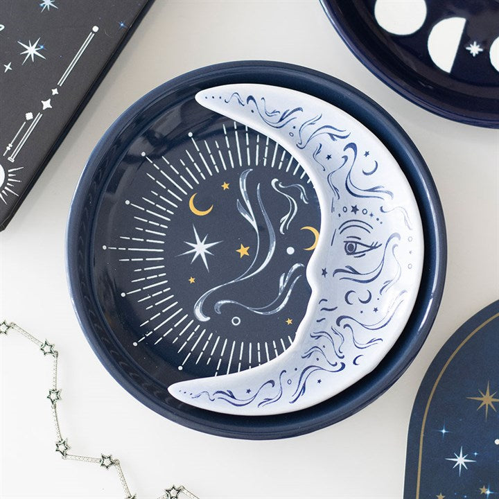 Trinket Dish - Blue Moon Stacking (2 Pcs)