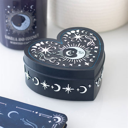 Trinket Box - Heart Shaped Blue Moon