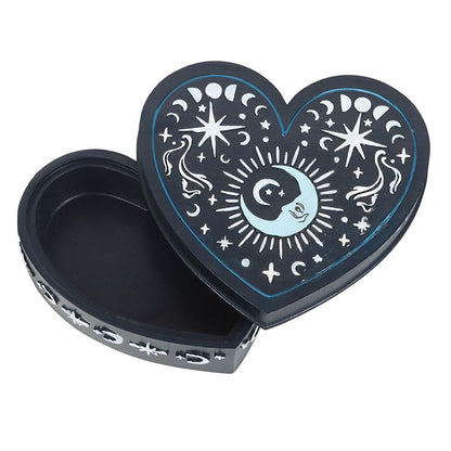 Trinket Box - Heart Shaped Blue Moon