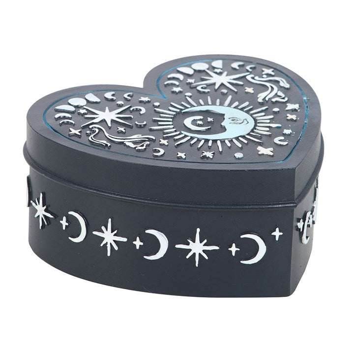Trinket Box - Heart Shaped Blue Moon