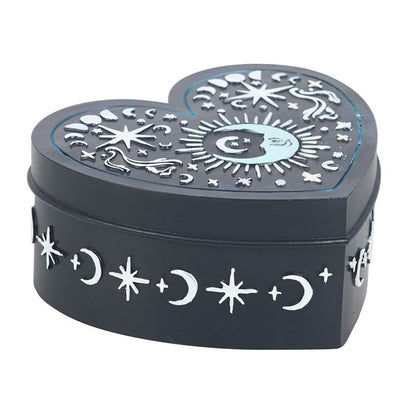 Trinket Box - Heart Shaped Blue Moon