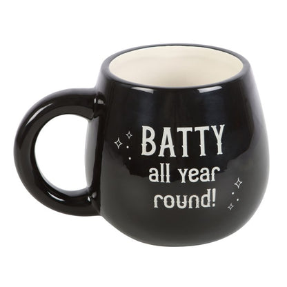 Rounded Peakaboo Mug &quot;Batty All Year Round&quot;