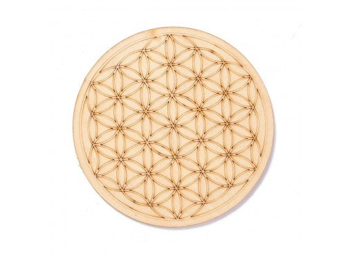 Flower of Life Chakra Crystal Grid 10cm