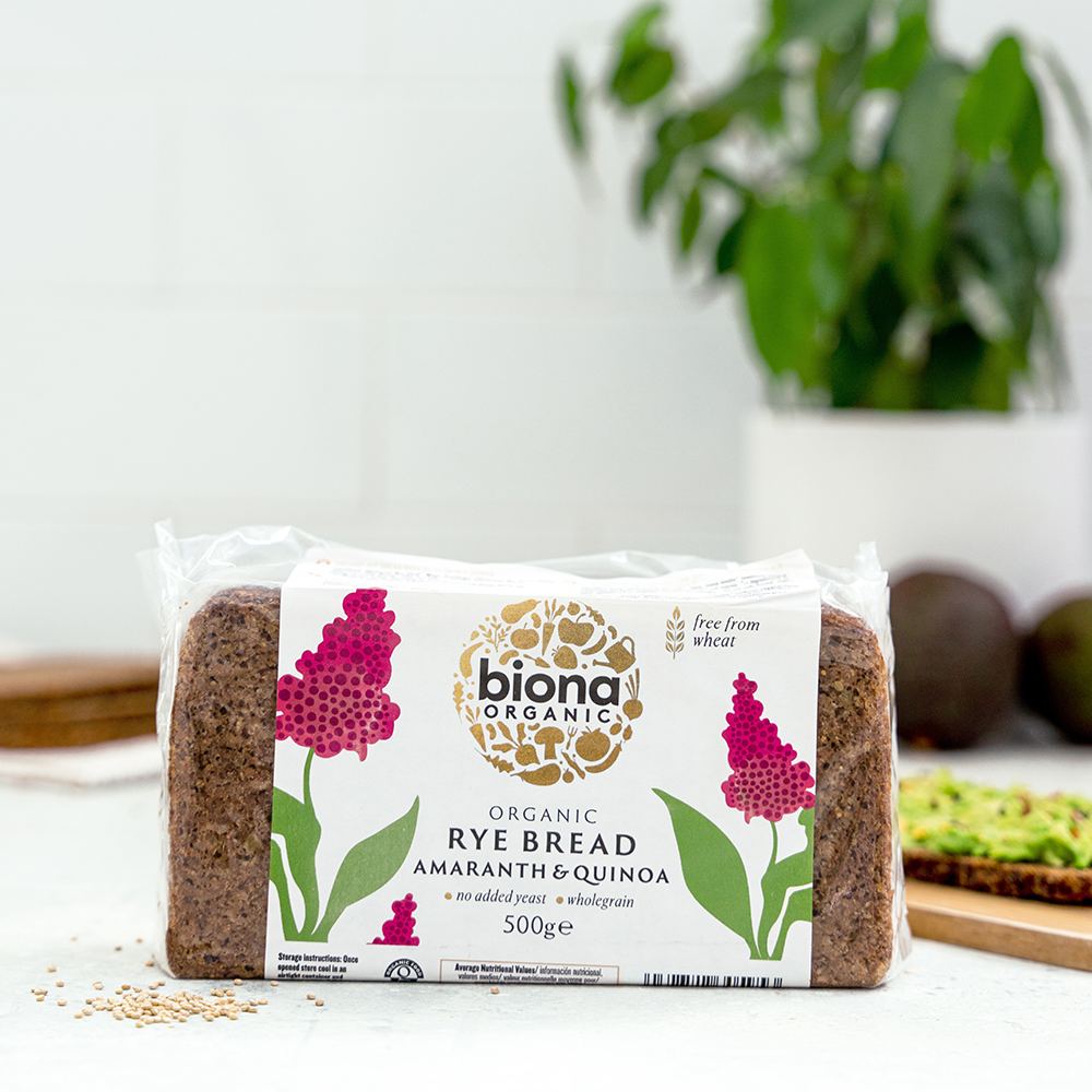 Biona Organic Quinoa &amp; Amaranth Rye Bread 500g