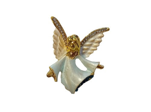 Brooch - Angel Ballerina Rhinestone Sapphire