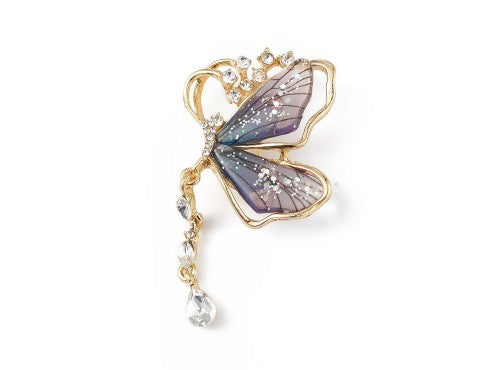 Butterfly Rhinestone Brooch