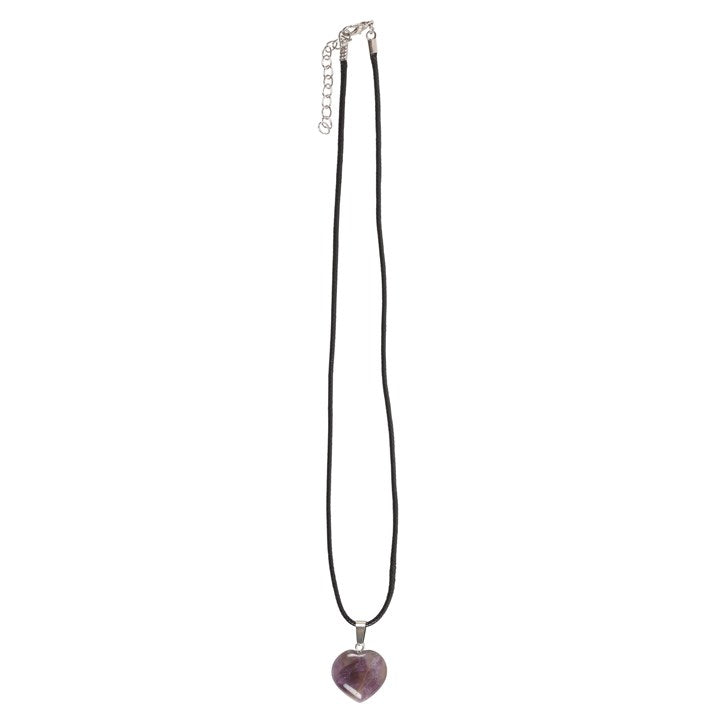 Necklace - Healing Heart Crystal - Amethyst