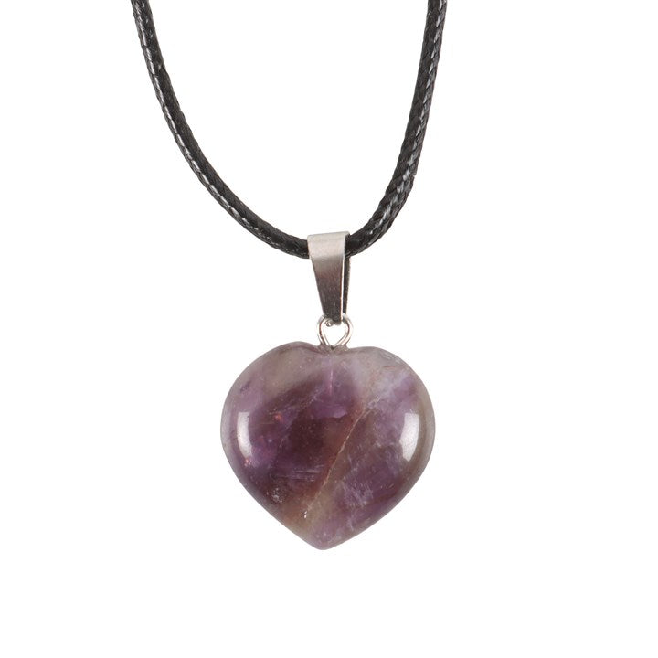 Necklace - Healing Heart Crystal - Amethyst