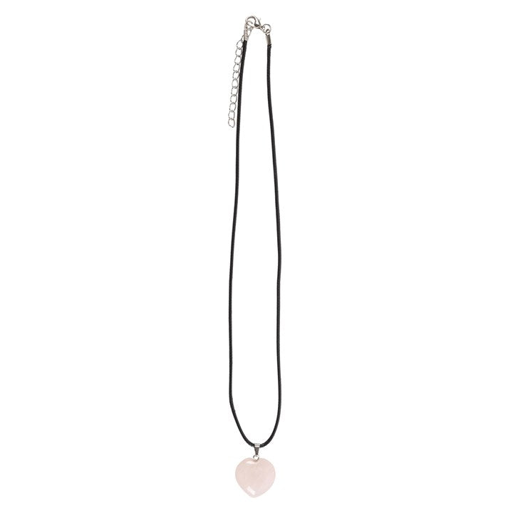 Necklace - Healing Heart Crystal - Rose Quartz