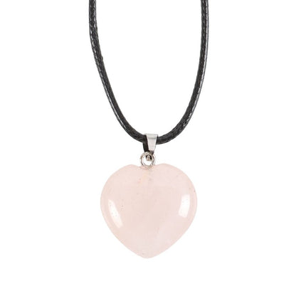 Necklace - Healing Heart Crystal - Rose Quartz